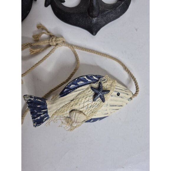Vintage Trippie's Nautical  Anchors And Distressed Fish Resin - Picture 10 of 15